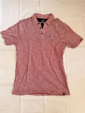 Hurley Heathered Pink Polo Shirt